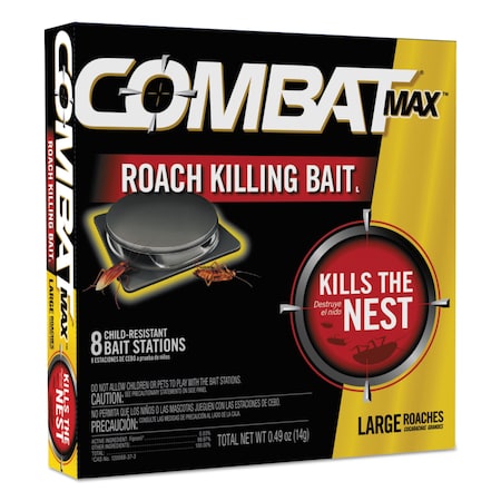 Combat Roach Bait Insecticide, 0.49 oz Bait, PK96 DIA 51913